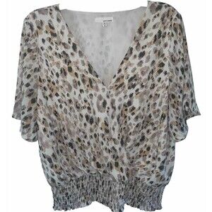 June & Hudson  Animal Print Women’s Top Size XL. LTOP703